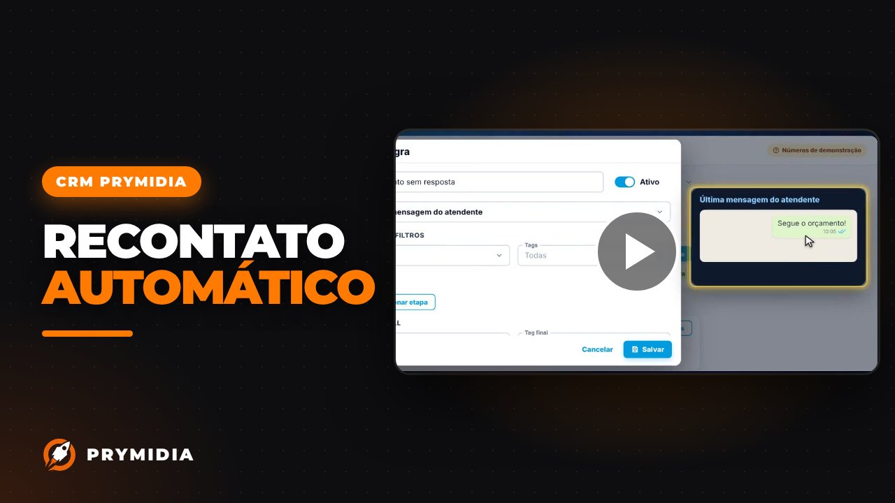 Vídeo: Follow-up automático no CRM Prymidia